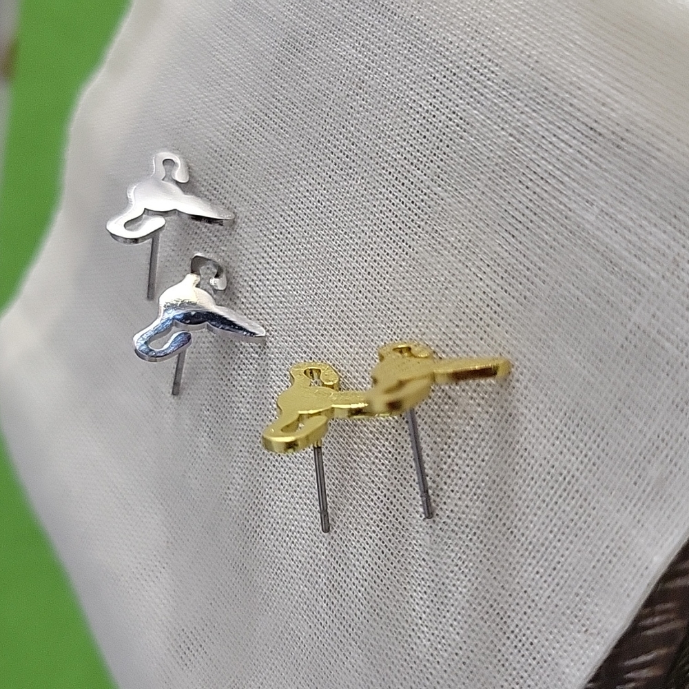 Femcore Uterus Stud Earrings, My Body My Choice - Picture 5 of 6